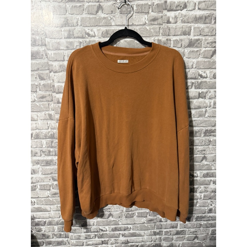 American Eagle Ahh-Mazingly Soft Sweatshirt Burnt Orange XXL Crewneck Pullover